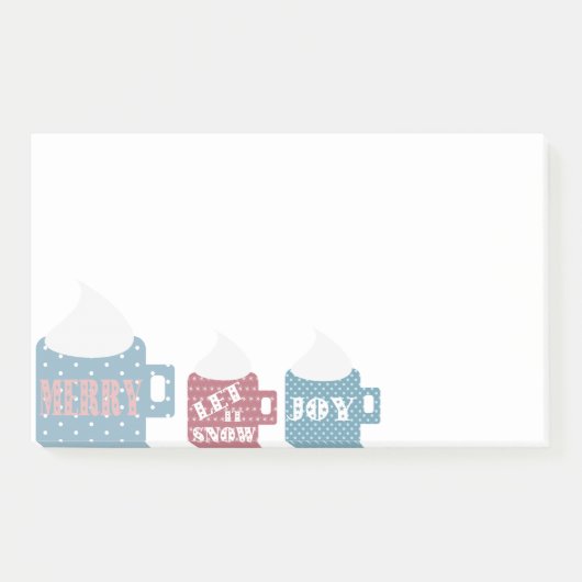 Post-it® Mug de camp de chocolat chaud personnalisé (Devant)