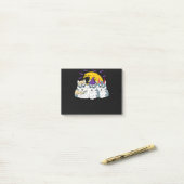 Post-it® Mummy witch siberian husky dog assolé (Sur un bureau)