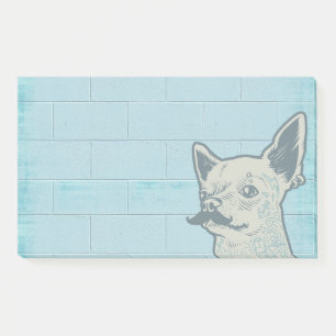 Post-it® Mur de graffitis Mustache Chihuahua