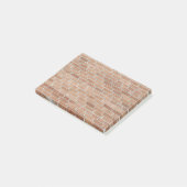 Post-it® Mur en brique de tons désert (Incliné)