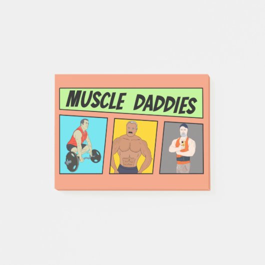 Post-it® Muscle Daddies Comics (Devant)