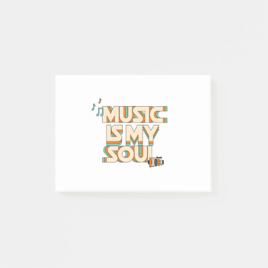 Post-it® Music Is My Soul (Devant)