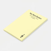 Post-it® Musical Treble Clef Professional Musicien Jaune (Incliné)