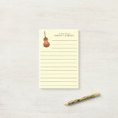 Post-it® Musicien de basse debout Musique enseignant Jazz B (Sur un bureau)