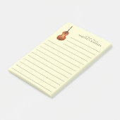 Post-it® Musicien de basse debout Musique enseignant Jazz B (Incliné)