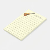 Post-it® Musicien de guitare acoustique professeur de musiq (Incliné)