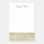 Post-it® Musicien vintage de notes musicales (Devant)