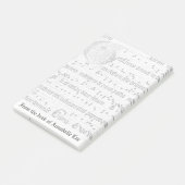Post-it® Musique antique (Incliné)