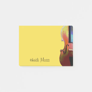 Post-it® Musique classique Violon Musicien Jaune