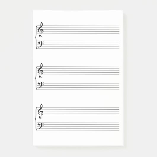 Post-it® Musique de feuille (Devant)