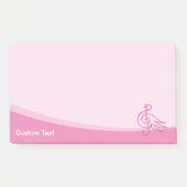 Post-it® Musique d'oiseau rose (Devant)