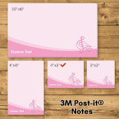 Post-it® Musique d'oiseau rose