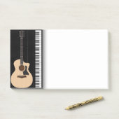 Post-it® Musique Guitare Piano Post it Notes (Sur un bureau)