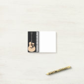 Post-it® Musique Guitare Piano Post it Notes (Sur un bureau)