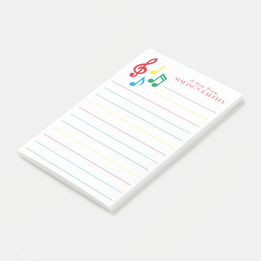 Post-it® Musique Note Musicien Enseignant (Incliné)
