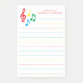 Post-it® Musique Note Musicien Enseignant (Devant)
