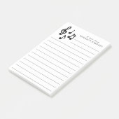 Post-it® Musique Note Professeur de musicien (Incliné)