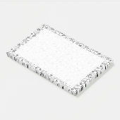 Post-it® Musique Notes musicales Noir et blanc (Incliné)