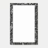 Post-it® Musique Notes musicales Noir et blanc (Devant)