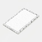 Post-it® Musique Notes musicales Noir et blanc (Incliné)