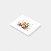 Post-it® musique partie guitare batterie ensemble musical (Incliné)