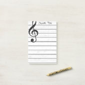 Post-it® Musique personnalisée (Sur un bureau)