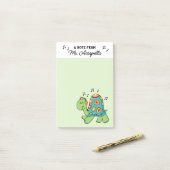 Post-it® Musique Turtle Professeur de Musique Customisé (Sur un bureau)