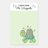 Post-it® Musique Turtle Professeur de Musique Customisé (Devant)