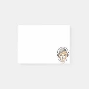 Post-it® Musique zen minimaliste Déesse géométrique abstrai