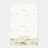 Post-it® Mustache motif, style rétro 4 (Devant)