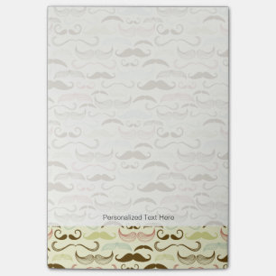 Post-it® Mustache motif, style rétro 4