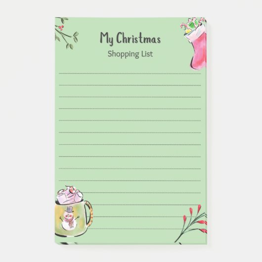 Post-it® My Christmas List (Devant)