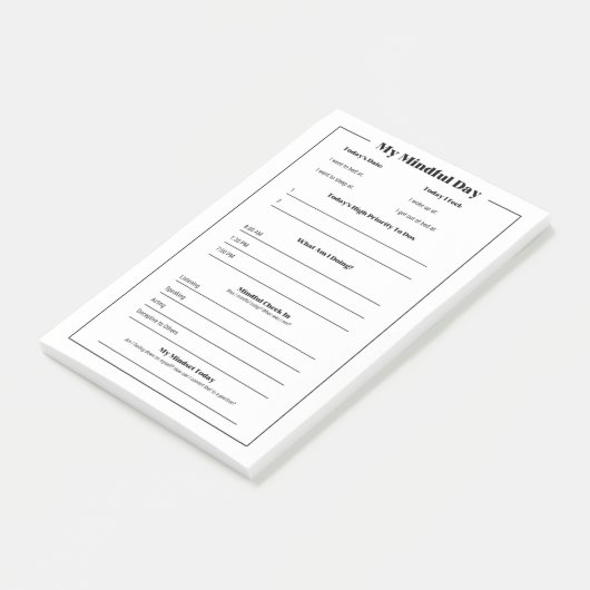 Post-it® My Mindful Day : Mindfult Daily Tracker (Incliné)