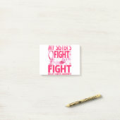 Post-it® My Sister's Fight Is My Fight Breast Cancer (Sur un bureau)