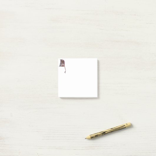 Post-it® N initial éclairé (Sur un bureau)