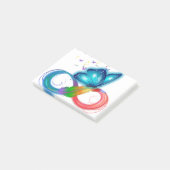 Post-it® N'abandonnez jamais la sensibilisation au cancer d (Incliné)