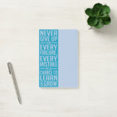 Post-it® N'abandonnez jamais les notes de post-it de (Bureau)