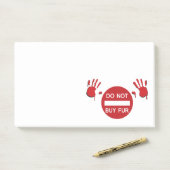 Post-it® N'achetez pas de fourrure (Sur un bureau)