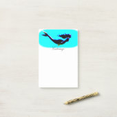 Post-it® nage sous-marine merisier noir (Sur un bureau)