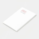 Post-it® Name Modern Minimalist Professional Plain Casual (Incliné)