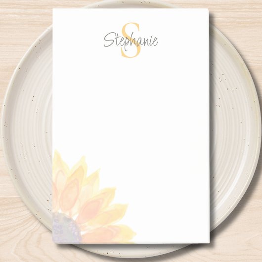 Post-it® Name Monogram Sunflower