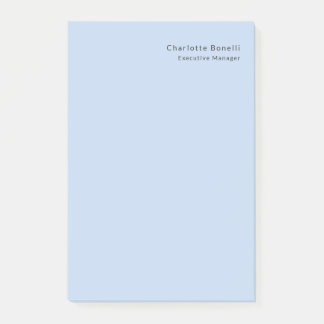 Post-it® Name Professional Modern Minimalist Blue 