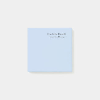 Post-it® Name Professional Modern Minimalist Blue 