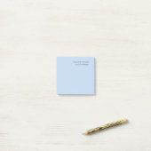 Post-it® Name Professional Modern Minimalist Blue  (Sur un bureau)