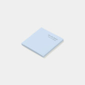 Post-it® Name Professional Modern Minimalist Blue  (Incliné)