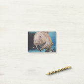 Post-it® Natation de vache marine (Sur un bureau)