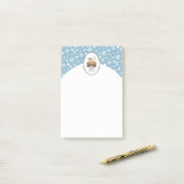 Post-it® Nativité de Noël Pembroke Welsh Corgi (rouge1) Amu (Sur un bureau)