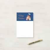 Post-it® Nativité et étoiles (Sur un bureau)