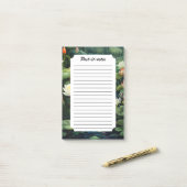 Post-it® Nature Lotus Water Lily Pond Paysage (Sur un bureau)