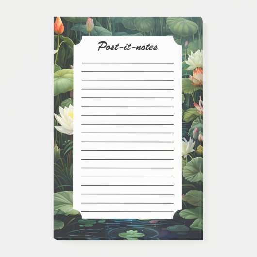 Post-it® Nature Lotus Water Lily Pond Paysage (Devant)